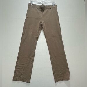 Betabrand Women’s Khaki Straight-Leg Chinos size M s/petite